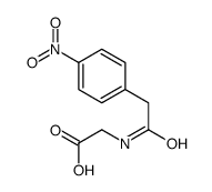 2-[[2-(4-nitrophenyl)acetyl]amino]acetic acid Structure