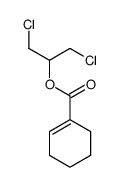 1,3-dichloropropan-2-yl cyclohexene-1-carboxylate结构式