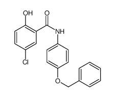 5-chloro-2-hydroxy-N-(4-phenylmethoxyphenyl)benzamide Structure