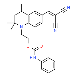 2-[6-(2,2-dicyanovinyl)-1,2,3,4-tetrahydro-2,2,4-trimethylquinolin-1-yl]ethyl carbanilate picture