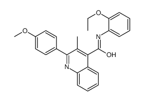 N-(2-ethoxyphenyl)-2-(4-methoxyphenyl)-3-methylquinoline-4-carboxamide Structure