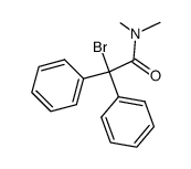 2-bromo-N,N-dimethyl-2,2-diphenylacetamide结构式