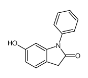 6-Hydroxy-1-phenyl-1,3-dihydro-indol-2-one结构式