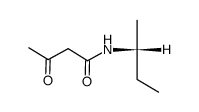 (R)-(-)-N-(1-methylpropyl)-3-oxobutyramide Structure