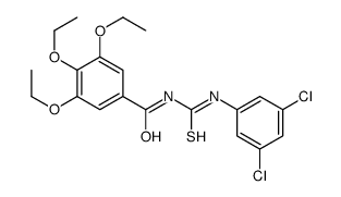 N-[(3,5-dichlorophenyl)carbamothioyl]-3,4,5-triethoxybenzamide Structure