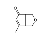 (3aR,6aR)-5,6-dimethyl-1,3,3a,6a-tetrahydrocyclopenta[c]furan-4-one Structure