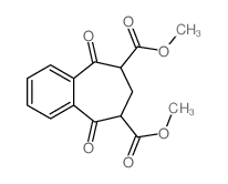 5H-Benzocycloheptene-6,8-dicarboxylicacid, 6,7,8,9-tetrahydro-5,9-dioxo-, 6,8-dimethyl ester结构式