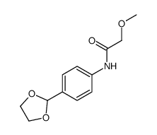 N-[4-(1,3-二氧杂烷-2-基)苯基]-2-甲氧基乙酰胺结构式