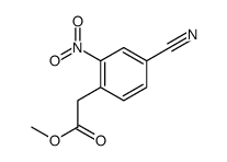 methyl 2-(4-cyano-2-nitrophenyl)acetate结构式