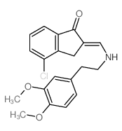 1H-Inden-1-one,4-chloro-2-[[[2-(3,4-dimethoxyphenyl)ethyl]amino]methylene]-2,3-dihydro- picture