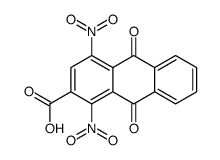 1,4-dinitro-9,10-dioxoanthracene-2-carboxylic acid结构式