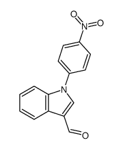 1-(4-nitrophenyl)-1H-indole-3-carbaldehyde结构式