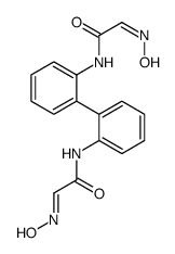 2-hydroxyimino-N-[2-[2-[(2-hydroxyiminoacetyl)amino]phenyl]phenyl]acetamide结构式
