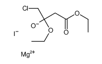 (ethyl 4-chloro-3-ethoxy-3-hydroxybutyrato)iodomagnesium结构式