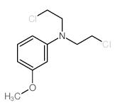 N,N-bis(2-chloroethyl)-3-methoxy-aniline Structure