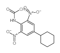 N-(4-cyclohexyl-2,6-dinitro-phenyl)acetamide结构式