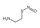 S-nitroso-2-mercaptoethylamine结构式