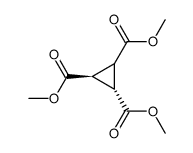 cyclopropane-1r,2,3t-tricarboxylic acid trimethyl ester结构式
