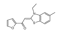 2-[3-Ethyl-5-methylbenzothiazol-2(3H)-ylidene]-1-(2-furanyl)ethanone结构式
