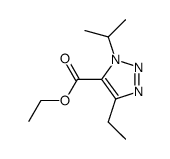 1H-1,2,3-Triazole-5-carboxylicacid,4-ethyl-1-(1-methylethyl)-,ethylester(9CI) Structure