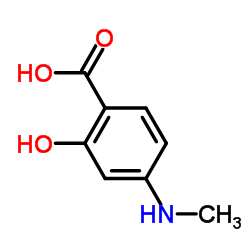 2-羟基-4-(甲基氨基)苯甲酸结构式