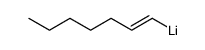 1-lithio-1-trans-heptene Structure