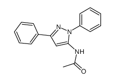 N-(1,3-diphenyl-1H-pyrazol-5-yl)acetamide结构式
