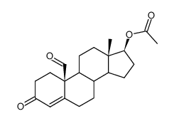 3,19-Dioxo-17β-acetoxy-Δ4-androsten Structure