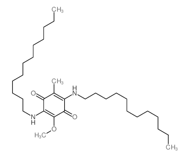 2,5-Cyclohexadiene-1,4-dione, 2, 5-bis(dodecylamino)-3-methoxy-6-methyl- Structure