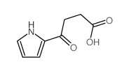 4-oxo-4-(1H-pyrrol-2-yl)butanoic acid结构式