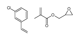 1-chloro-3-ethenylbenzene,oxiran-2-ylmethyl 2-methylprop-2-enoate Structure