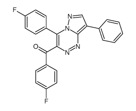 (4-fluorophenyl)-[4-(4-fluorophenyl)-8-phenylpyrazolo[5,1-c][1,2,4]triazin-3-yl]methanone Structure