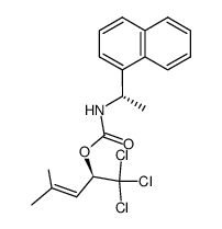 (R)-1,1,1-Trichloro-4-methyl-3-penten-2-yl (S)-N-[1-(1-naphthyl)ethyl]carbamate Structure