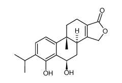 3bα,4,5β,9bβ,10,11-hexahydro-5,6-dihydroxy-9b-methyl-7-(1-methylethyl)phenanthro[1,2-c]furan-1(3H)-one Structure