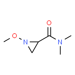 2-Aziridinecarboxamide,1-methoxy-N,N-dimethyl-,trans-(9CI) Structure
