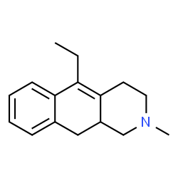 Benz[g]isoquinoline, 5-ethyl-1,2,3,4,10,10a-hexahydro-2-methyl- (9CI) Structure