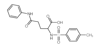 L-Glutamine,N2-[(4-methylphenyl)sulfonyl]-N-phenyl- structure