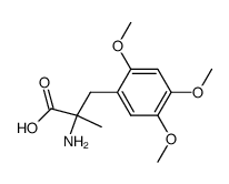 (RS)-3-(2,4,5-trimethoxyphenyl)-2-methylalanine结构式