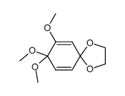 7,8,8-trimethoxy-1,4-dioxaspiro[4.5]deca-6,9-diene Structure