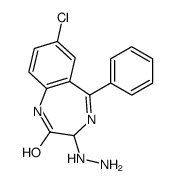 7-Chloro-3-hydrazino-5-phenyl-1,3-dihydro-2H-1,4-benzodiazepin-2-one结构式