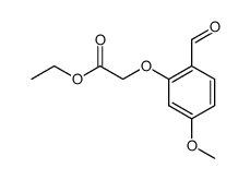 2-ethoxycarbonylmethoxy-4-methoxybenzaldehyde结构式