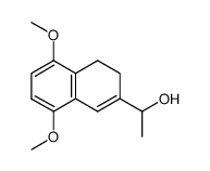 (+/-)-2-(1-hydroxy-ethyl)-5,8-dimethoxy-3,4-dihydronaphthalene结构式