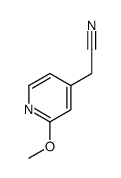 2-(2-methoxypyridin-4-yl)acetonitrile Structure