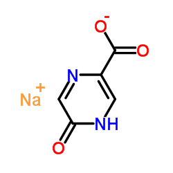 Sodium 5-oxo-4,5-dihydro-2-pyrazinecarboxylate structure