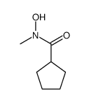 Cyclopentanecarboxamide, N-hydroxy-N-methyl- (9CI)结构式