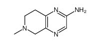 (9CI)-5,6,7,8-四氢-6-甲基吡啶并[3,4-b]吡嗪-2-胺结构式
