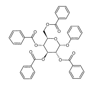 phenyl-2,3,4,6-tetra-O-benzoyl-α-D-glucopyranoside Structure