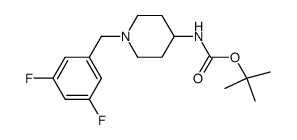 tert-butyl 1-(3,5-difluorobenzyl)piperidin-4-ylcarbamate Structure
