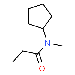 Propanamide, N-cyclopentyl-N-methyl- (9CI) Structure
