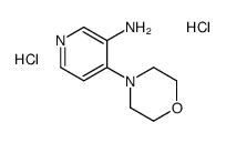 3-Pyridinamine, 4-(4-morpholinyl)-, dihydrochloride结构式